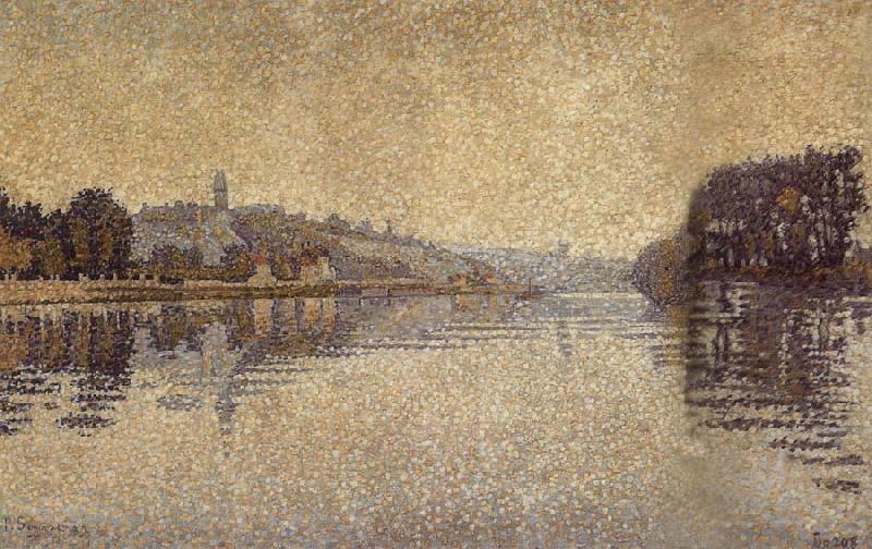 Paul Signac Smog obscured oil painting image